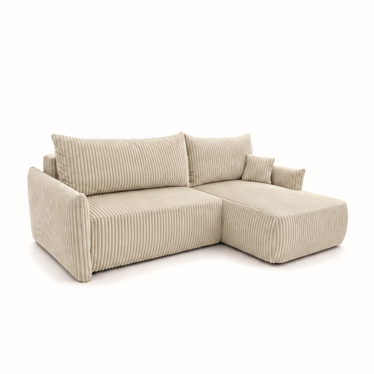 Narożnik tapicerowany z funkcją spania i pojemnikiem na pościel SENTO