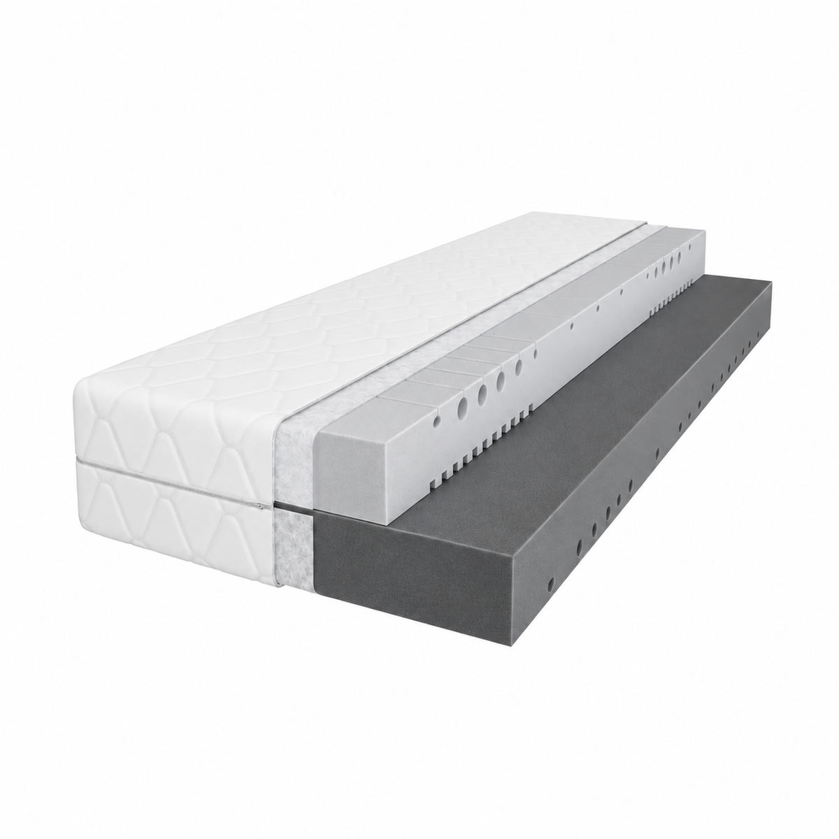 Pocket sprung mattress RENO double-sided with memory foam