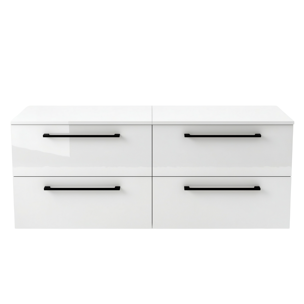 Szafka łazienkowa ONE 120 cm z blatem 4 szuflady