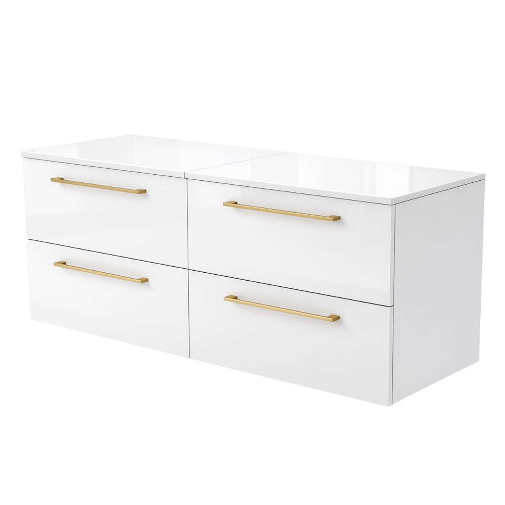Szafka łazienkowa ONE 120 cm z blatem 4 szuflady