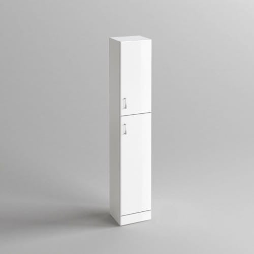 Słupek łazienkowy wysoki 35 cm QUARTZ biały połysk