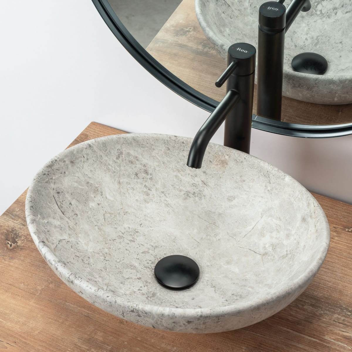 UMYWALKA SOFIA LIGHT STONE - NABLATOWA 41 x 34 cm