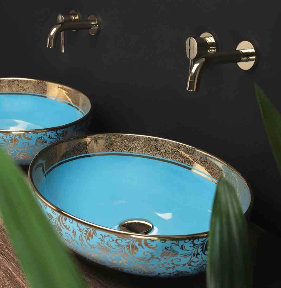 UMYWALKA MARGOT BLUE GOLD - NABLATOWA