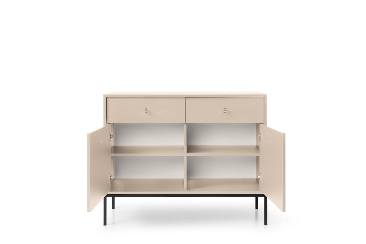 Komoda dwudrzwiowa z szufladami LEMI 103 cm