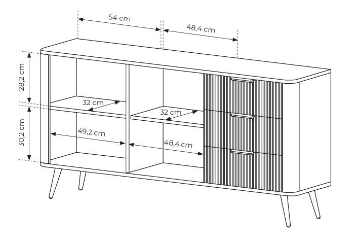 MAVO Komoda 2D3S