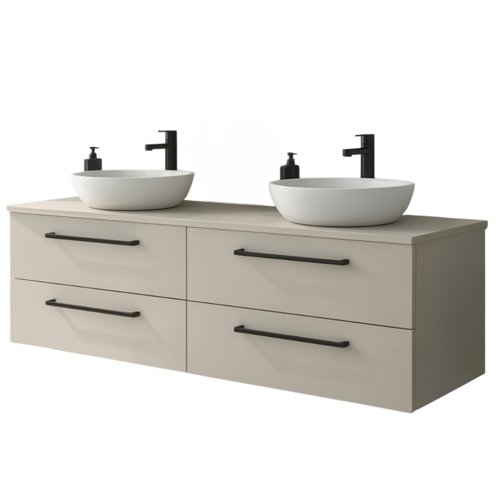 Szafka łazienkowa ONE 120 cm z blatem 4 szuflady