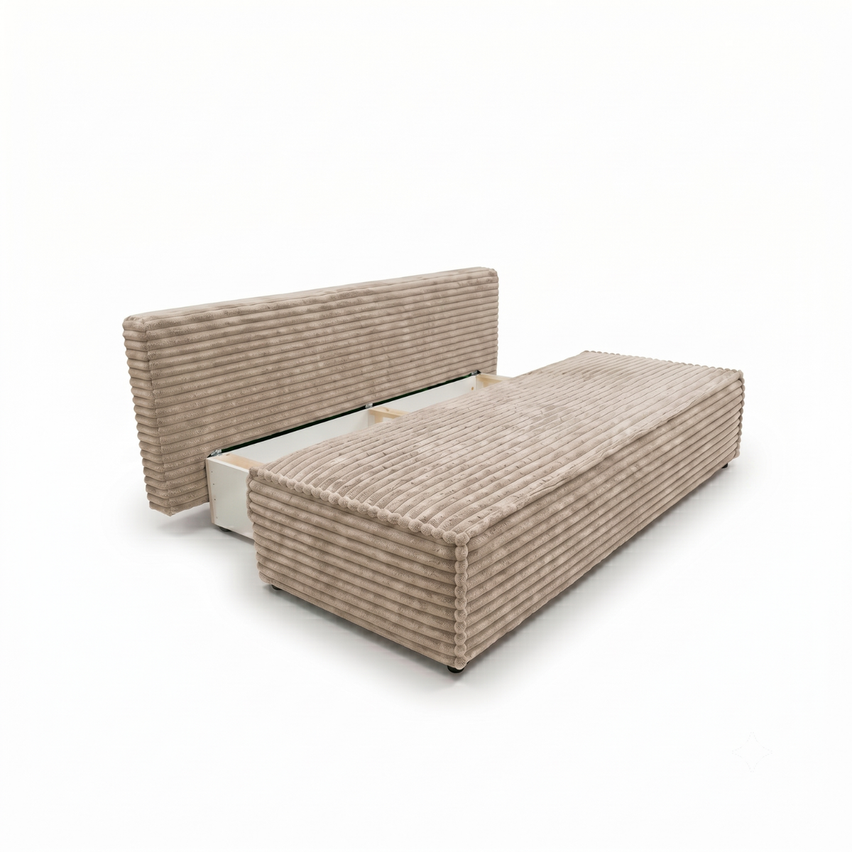 Sofa tapicerowana z funkcją spania TESSA