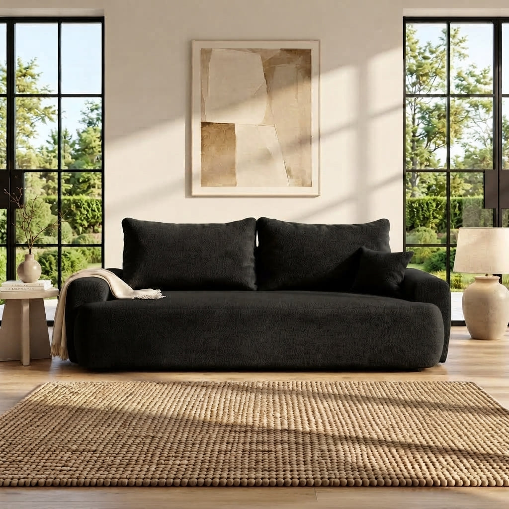 Sofa tapicerowana z funkcją spania BELLA