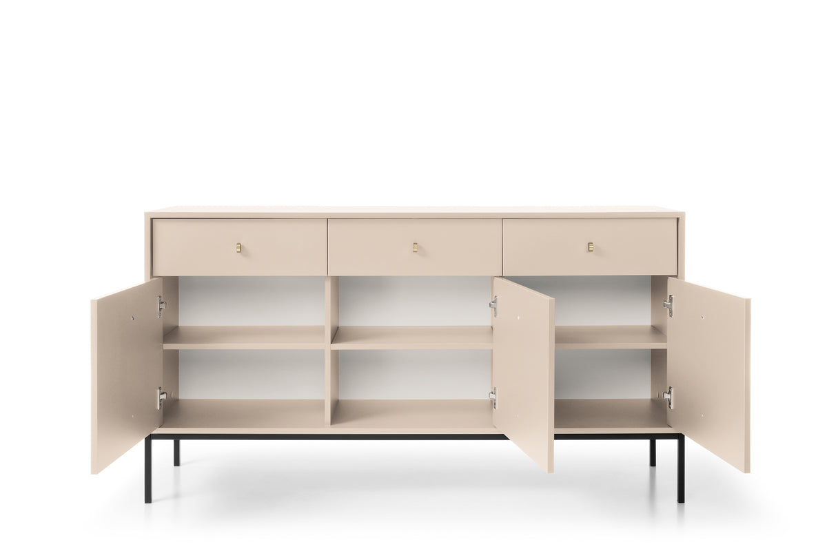 Komoda trzydrzwiowa z szufladami LEMI 154 cm