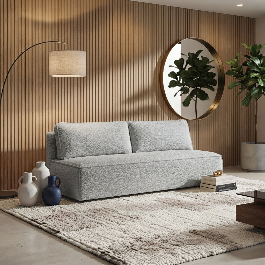 Sofa tapicerowana z funkcją spania TESSA