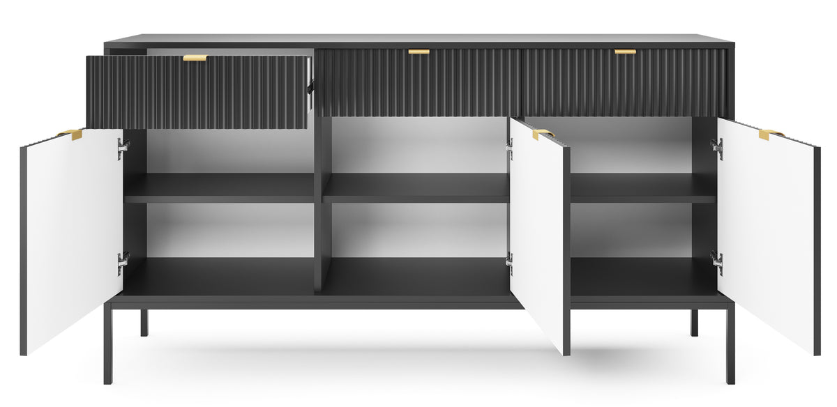 Komoda trzydrzwiowa z szufladami VERO 154 cm