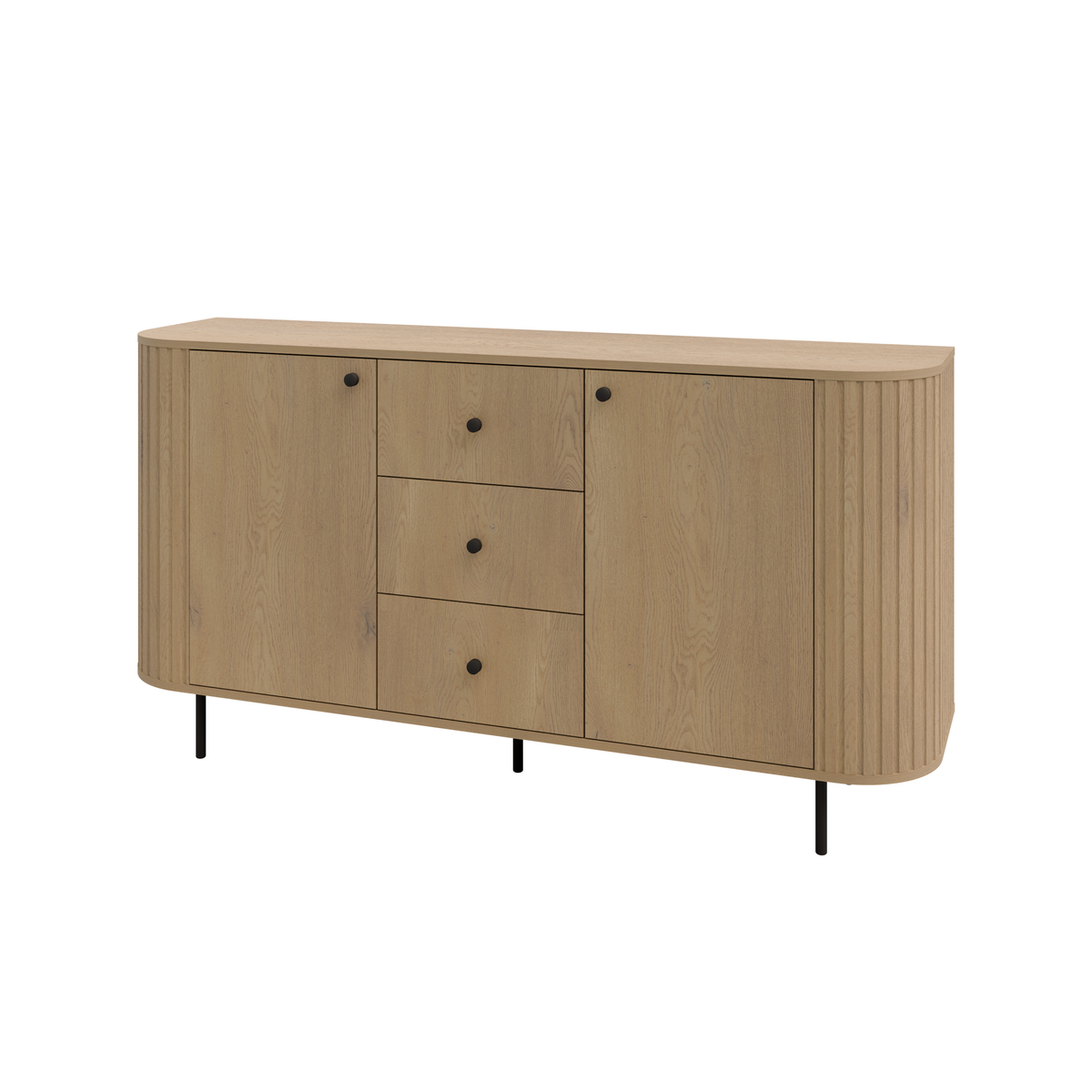 Fluted chest of drawers MAVI