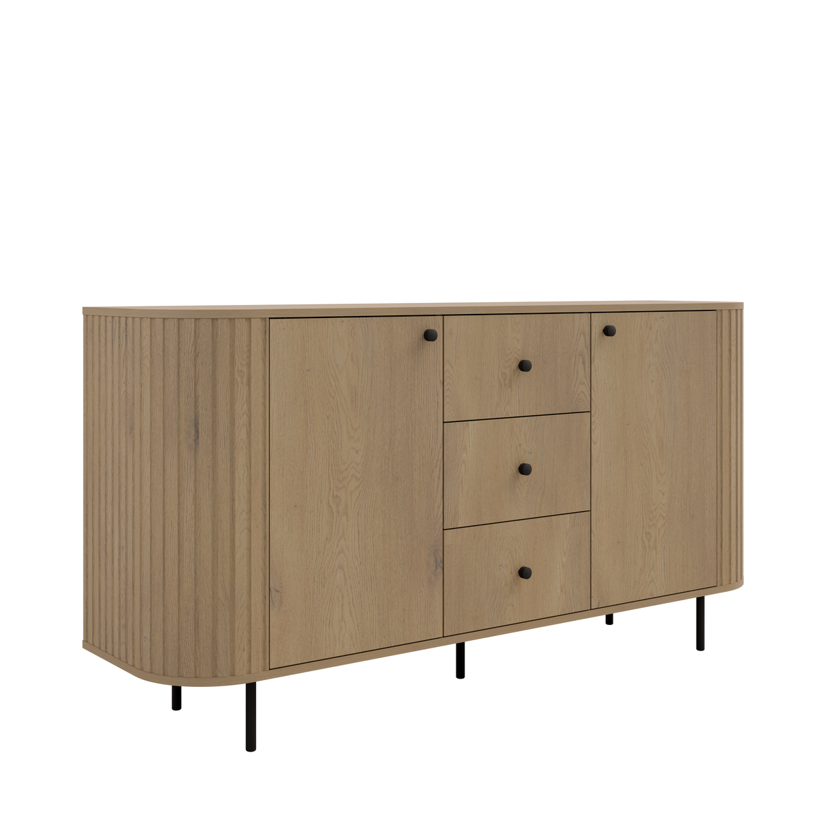 Fluted chest of drawers MAVI