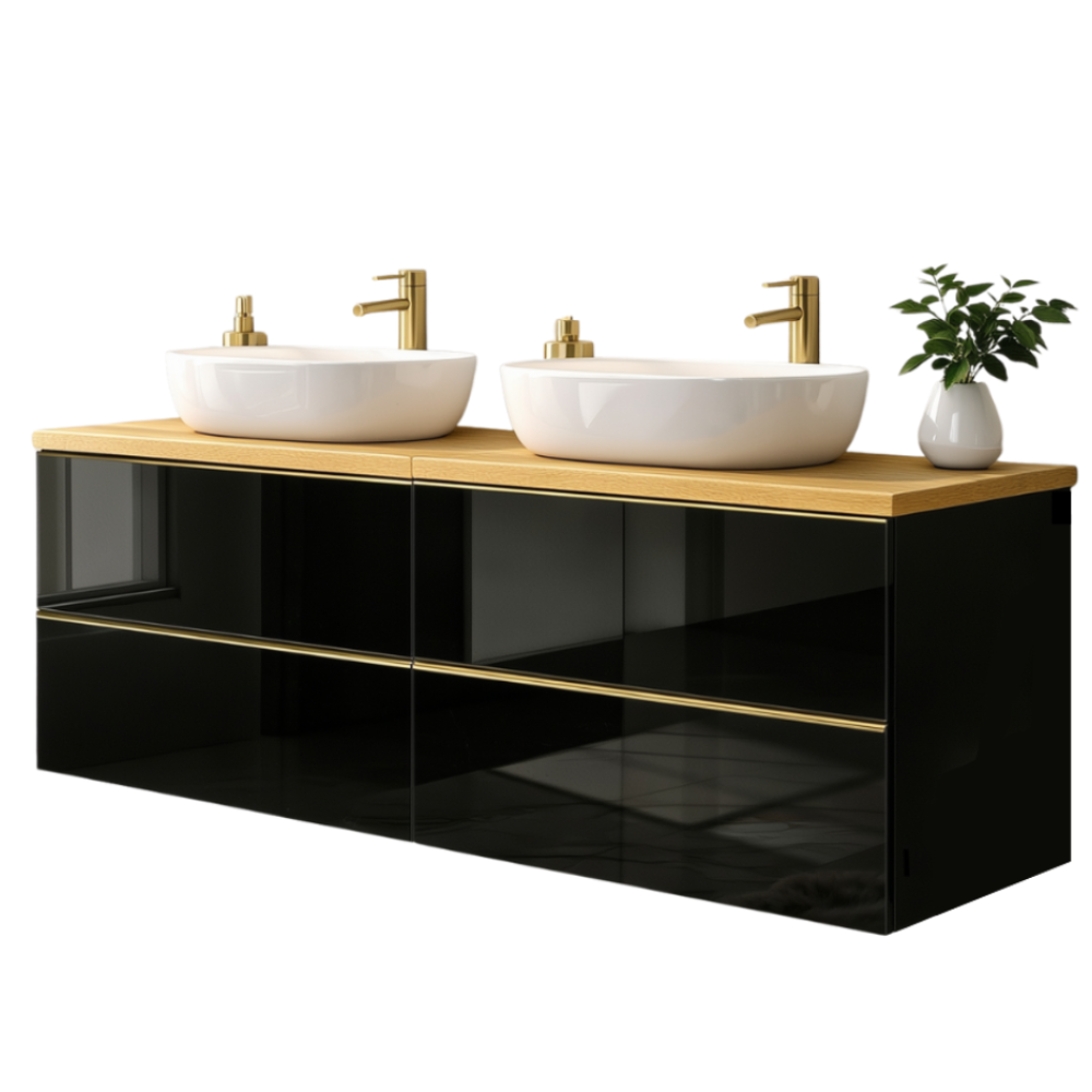 Szafka łazienkowa ONE 120 cm z blatem 4 szuflady