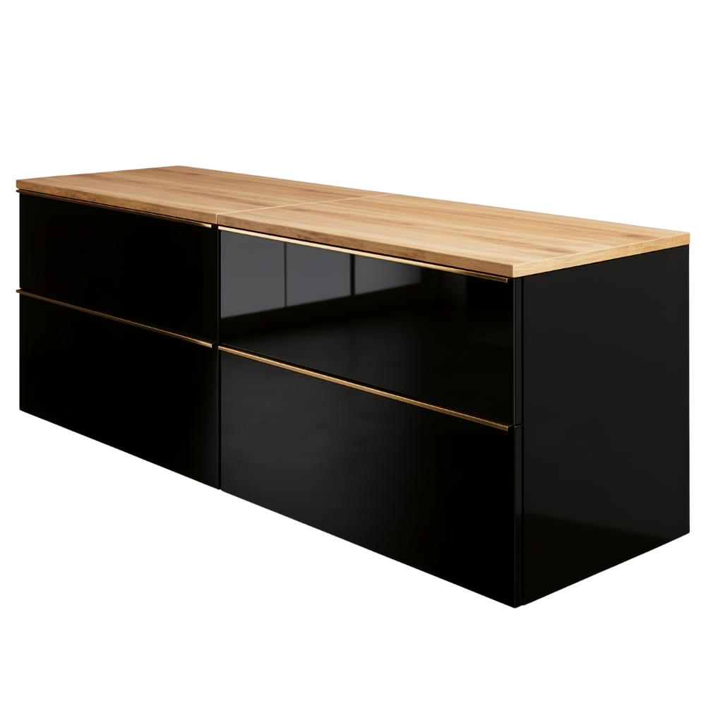 Szafka łazienkowa ONE 120 cm z blatem 4 szuflady
