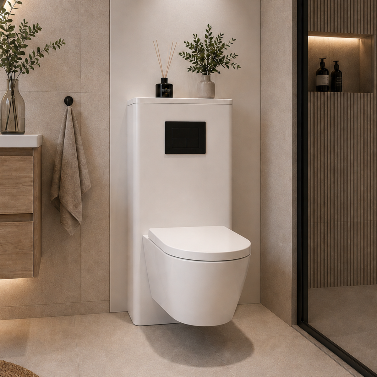 Osłona stelaża do WC NOX Biały połysk