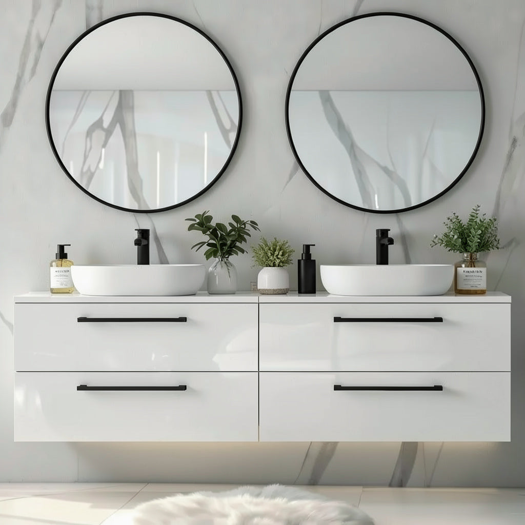 Szafka łazienkowa ONE 120 cm z blatem 4 szuflady