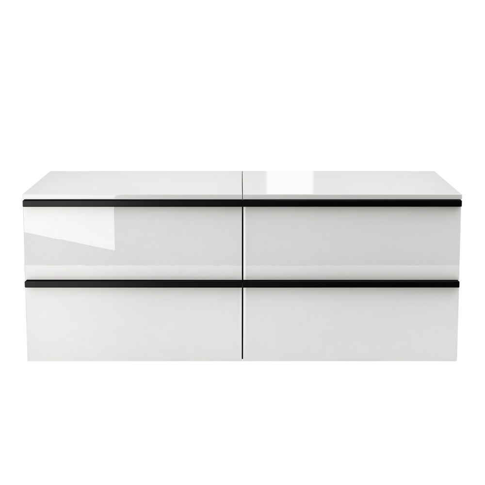 Szafka łazienkowa ONE 120 cm z blatem 4 szuflady