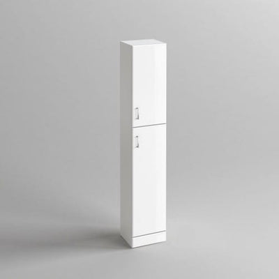 Słupek łazienkowy wysoki 35 cm QUARTZ biały połysk