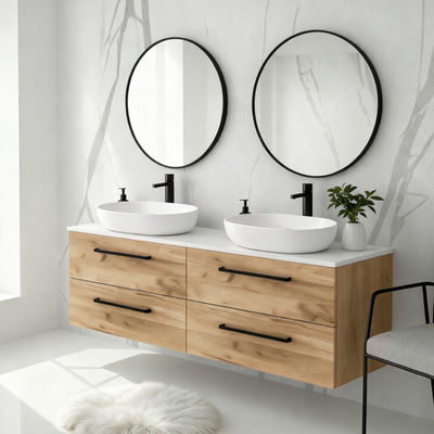 Szafka łazienkowa ONE 120 cm z blatem 4 szuflady