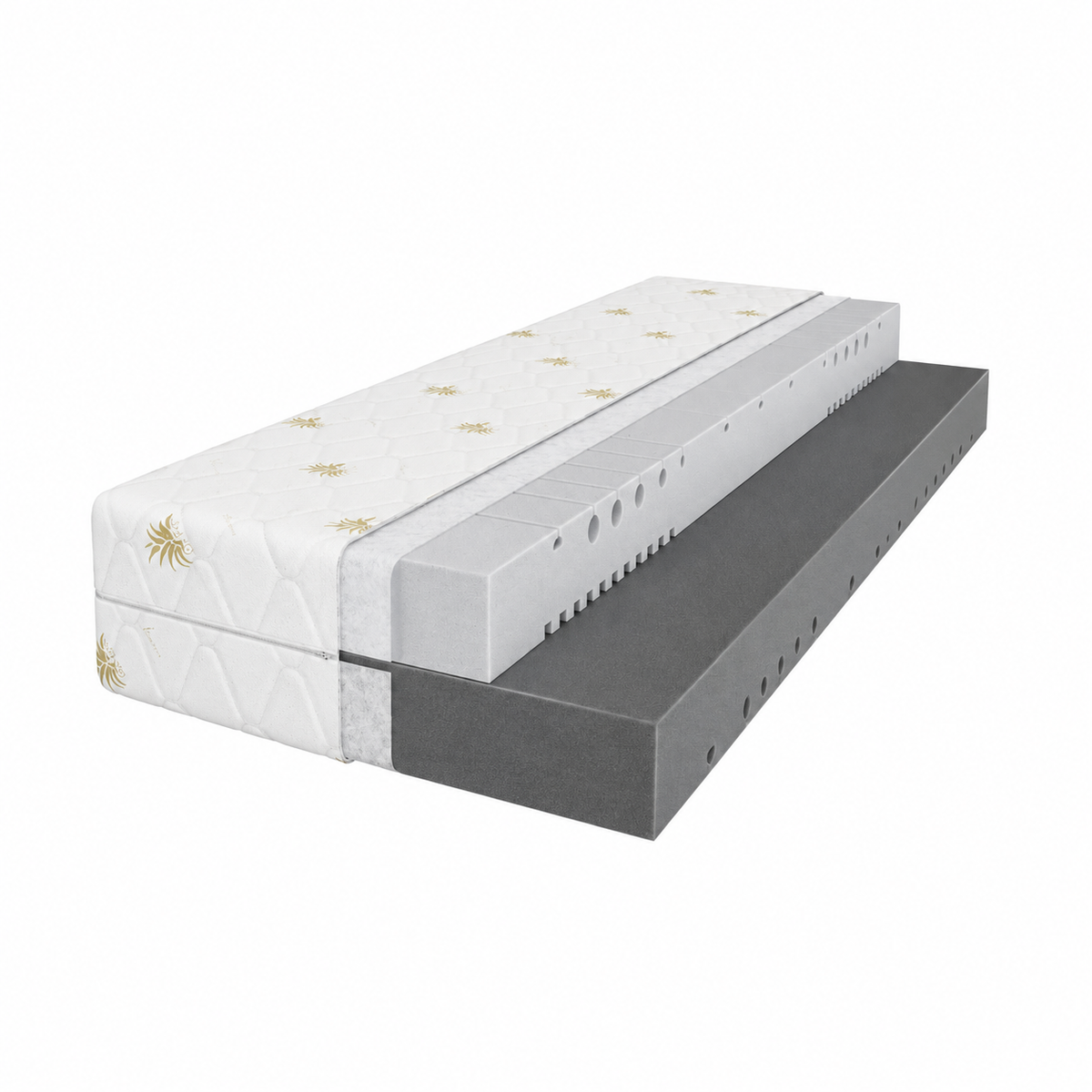 Pocket sprung mattress RENO double-sided with memory foam