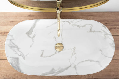 UMYWALKA CLEO 81 SHINY MARMO - NABLATOWA 81 x 41 cm