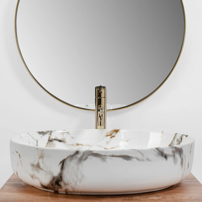 UMYWALKA QUEEN CARRARA SHINY - NABLATOWA 55 x 41 cm