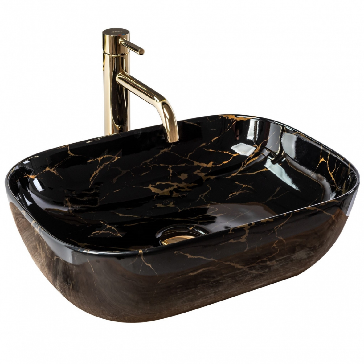 UMYWALKA BELINDA BLACK MARBLE SHINY - NABLATOWA