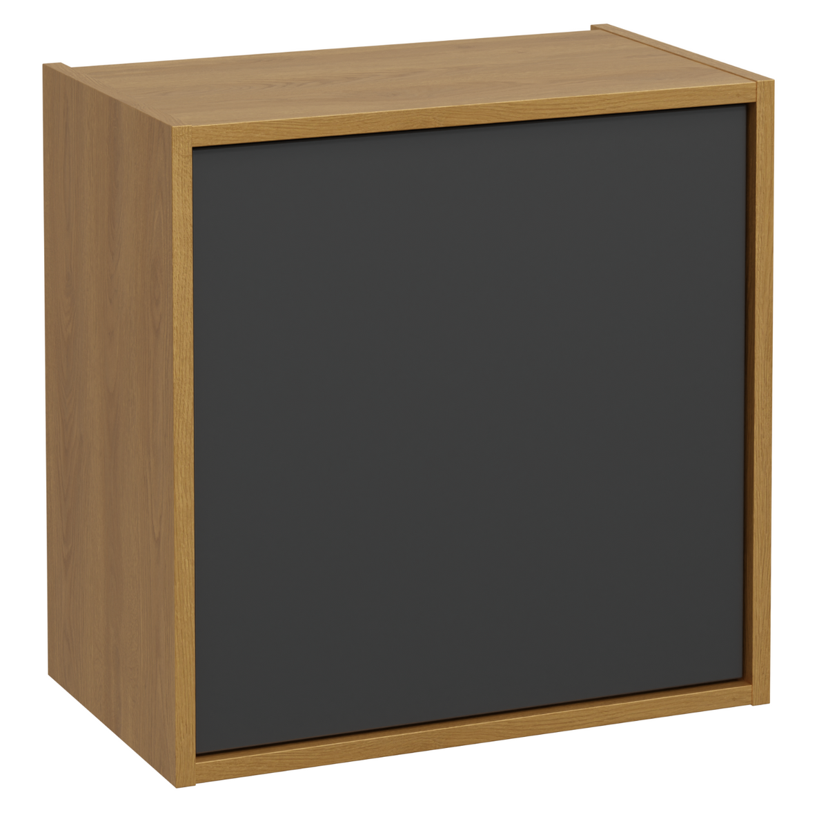 Szafka boczna wisząca 50 x 30 cm ERIN vitge black / dąb karmel