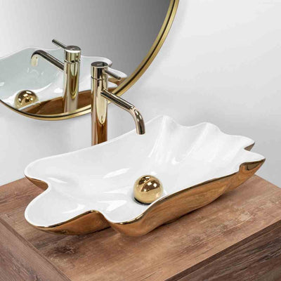 UMYWALKA INFINITY WHITE/GOLD - NABLATOWA