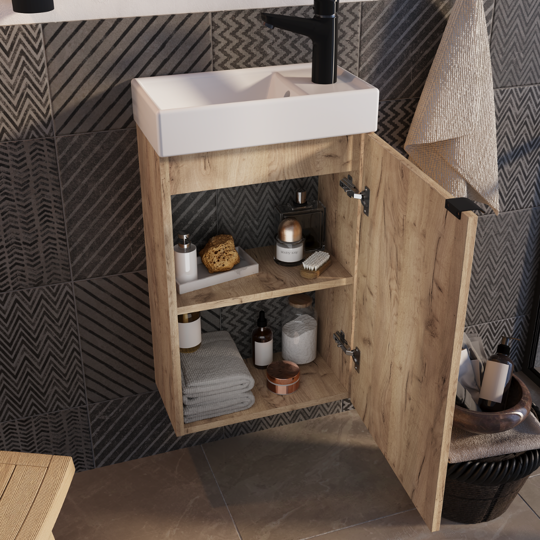 Zestaw mała szafka łazienkowa z umywalką 40 GIZO