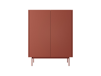RENO Komoda Wysoka 97cm Ceramic Red