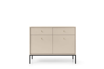 Komoda dwudrzwiowa z szufladami LEMI 103 cm