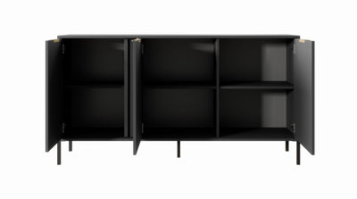 Komoda trzydrzwiowa LERO 153 cm Antracyt