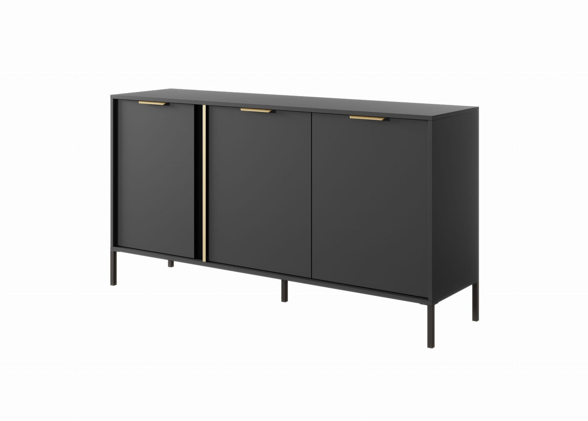 Komoda trzydrzwiowa LERO 153 cm Antracyt