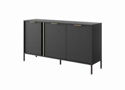 Komoda trzydrzwiowa LERO 153 cm Antracyt