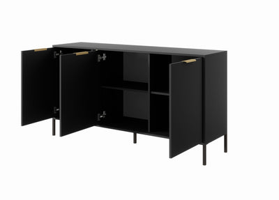Komoda trzydrzwiowa LERO 153 cm Antracyt