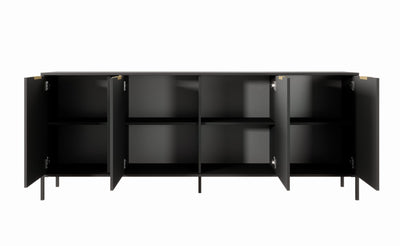 Komoda czterodrzwiowa LERO 203 cm Antracyt