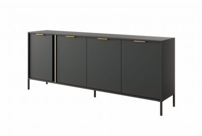 Komoda czterodrzwiowa LERO 203 cm Antracyt