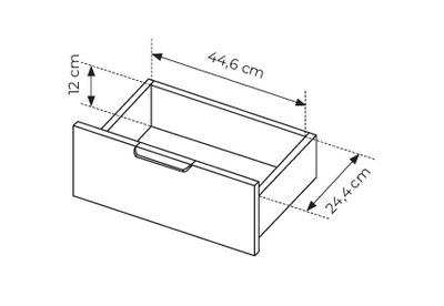 Stolik Kawowy LERO 97 cm Antracyt