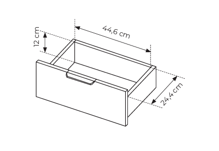 Stolik Kawowy LERO 97 cm Antracyt