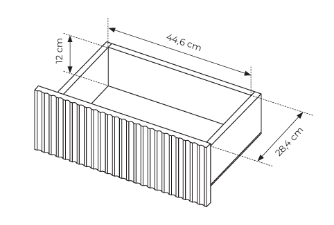 Komoda z szufladami DORAN 153 cm