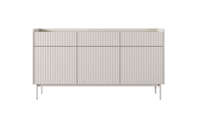 Komoda trzydrzwiowa ZORA 153 cm Beż/Dąb Scandi