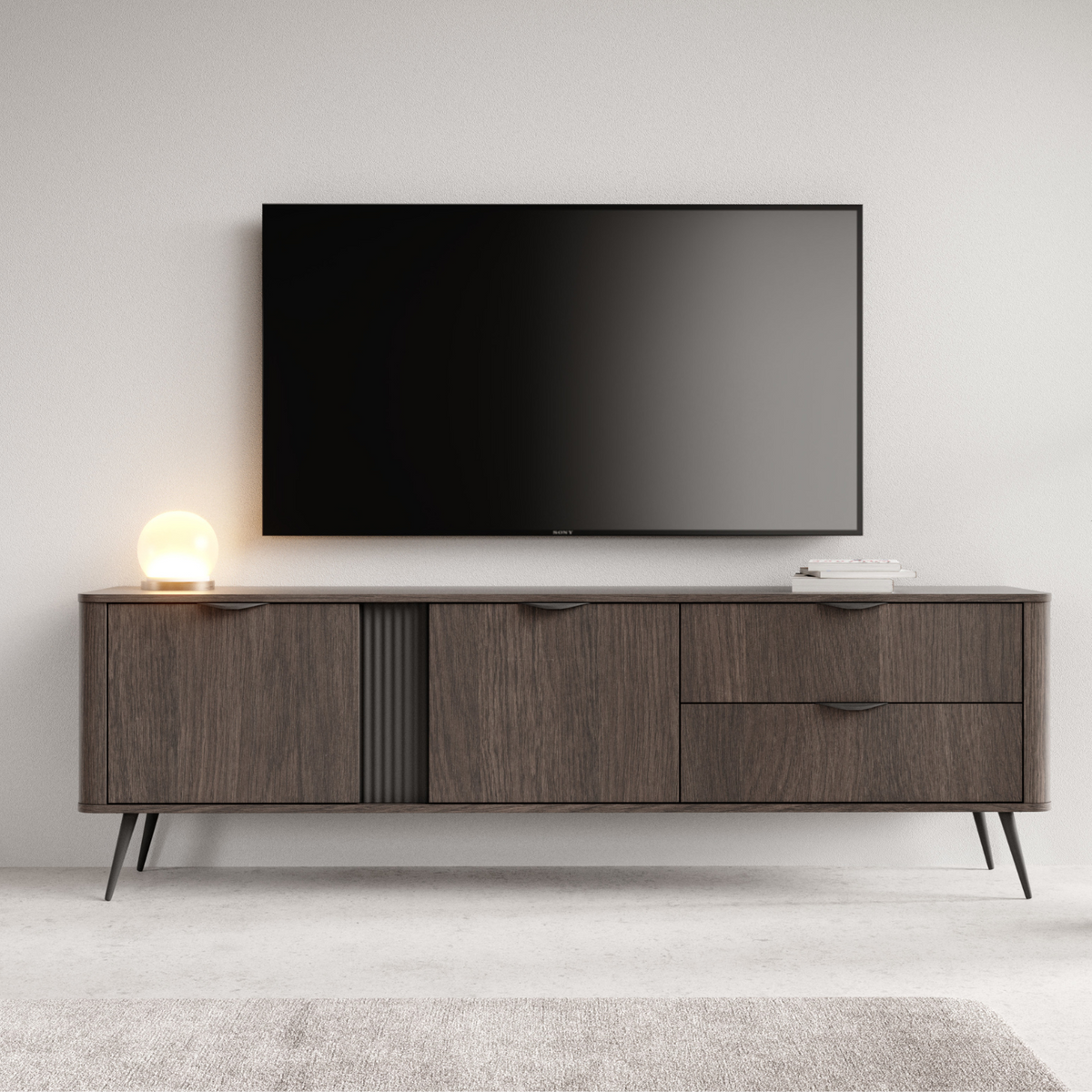 Szafka RTV PUERTO 195 cm Dąb Dunin
