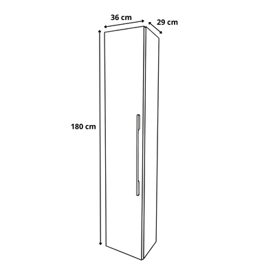 Zestaw mebli do łazienki MOBI 120 cm z blatem