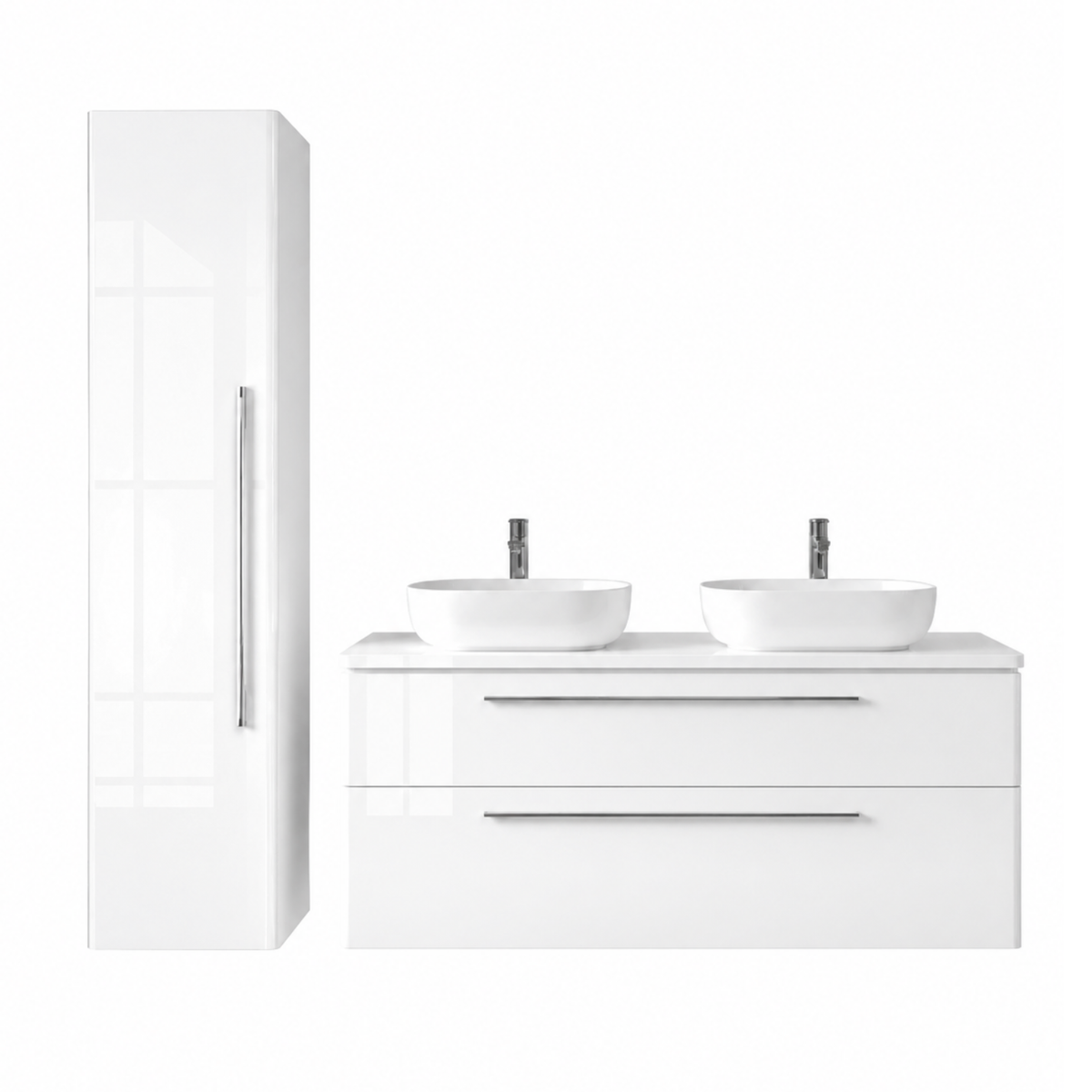 Zestaw mebli do łazienki MOBI 120 cm z blatem