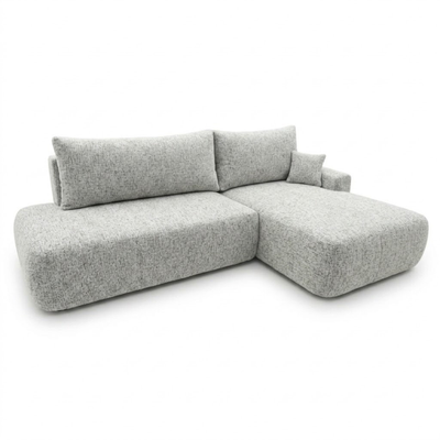 Narożnik tapicerowany z funkcją spania i pojemnikiem na pościel LOTUS