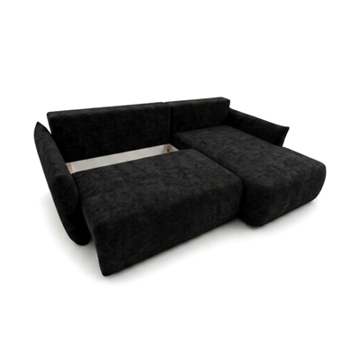 Narożnik tapicerowany z funkcją spania i pojemnikiem na pościel SENTO