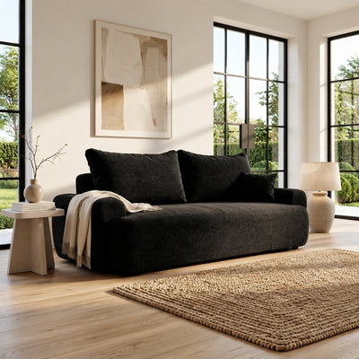 Sofa tapicerowana z funkcją spania BELLA