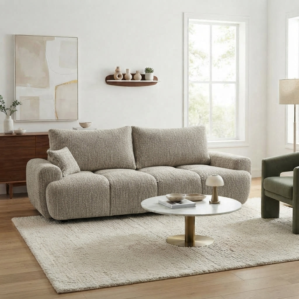 Sofa tapicerowana z funkcją spania NOVA